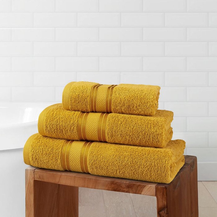 The Range | Vantona Luxury Cotton 550 GSM Bath Towel - Ochre Vantona Luxury Cotton 550 GSM Bath Towel - Ochre