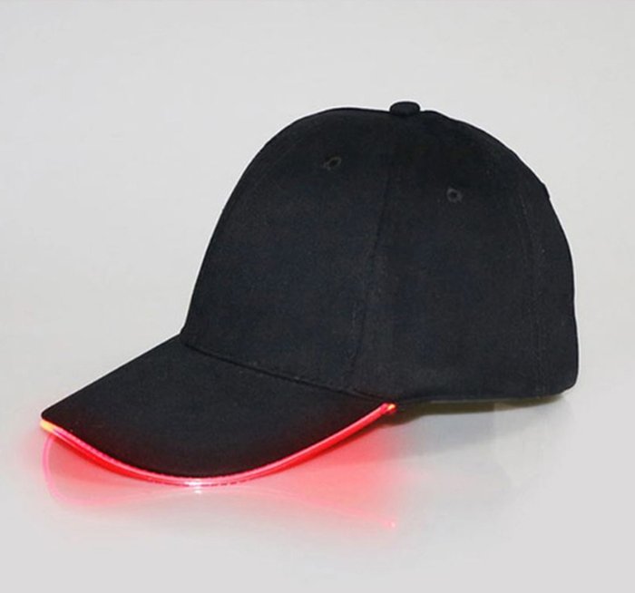 The Range | Colour LED Light Up Baseball Cap - Red Colour LED Light Up Baseball Cap - Red
