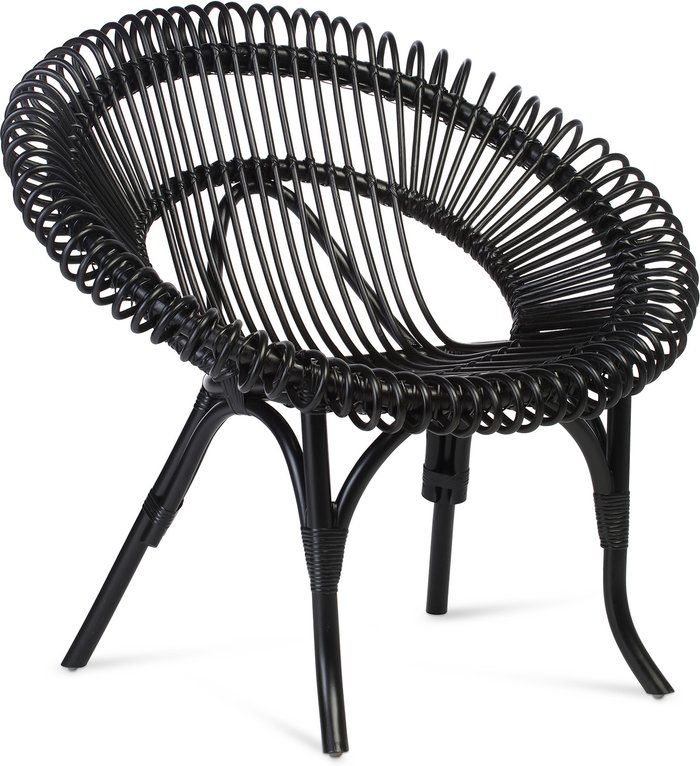 The Range | Desser Desser Shanghai Rattan Chair In Black Desser Desser Shanghai Rattan Chair In Black