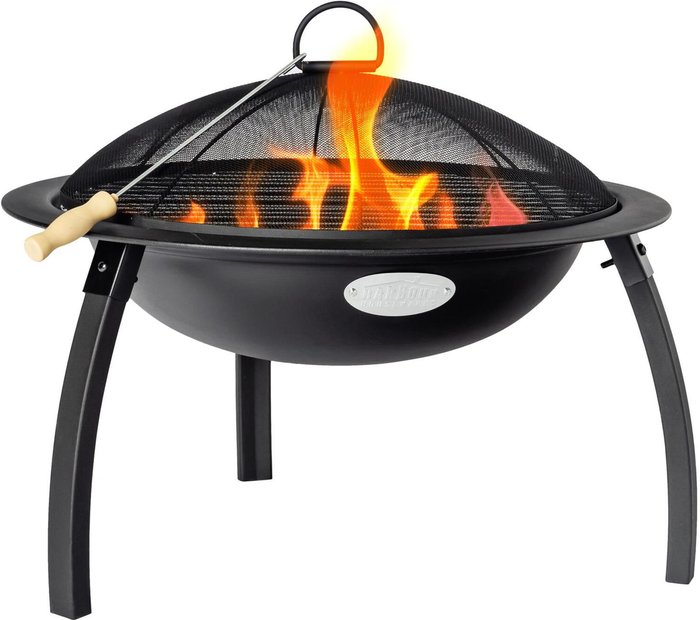 The Range | Harbour Housewares Steel Garden Firepit BBQ - Black Harbour Housewares Steel Garden Firepit BBQ - Black