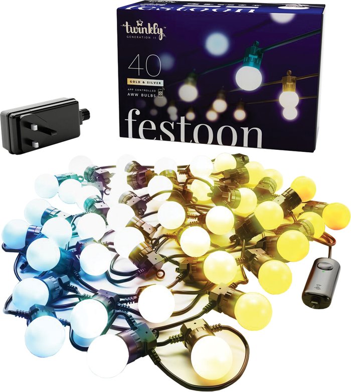 The Range | TWINKLY TWINKLY Festoon Generation II Smart AWW LED Light String - 40 Bulbs TWINKLY TWINKLY Festoon Generation II Smart AWW LED Light String - 40 Bulbs