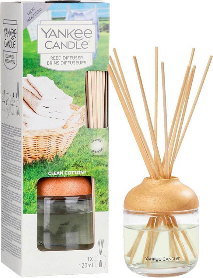 The Range | Yankee Candle Yankee Candle Reed Diffusers Clean Cotton 120ml Yankee Candle Yankee Candle Reed Diffusers Clean Cotton 120ml