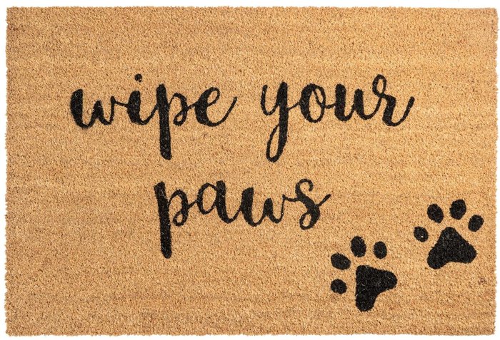The Range | Nicola Spring Paws Coir Door Mat - Brown Nicola Spring Paws Coir Door Mat - Brown