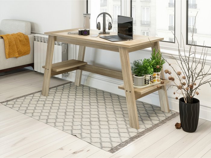 The Range | TEKNIK TEKNIK Baylor Trestle Desk - Sonoma Oak TEKNIK TEKNIK Baylor Trestle Desk - Sonoma Oak