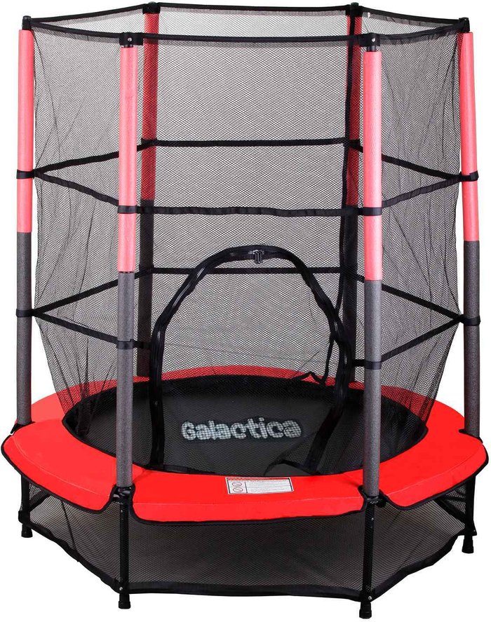 The Range | GALACTICA Galactica Childrens Mini Trampoline With Safety Net 4.5Ft Kids Rebounder - Red GALACTICA Galactica Childrens Mini Trampoline With Safety Net 4.5Ft Kids Rebounder - Red