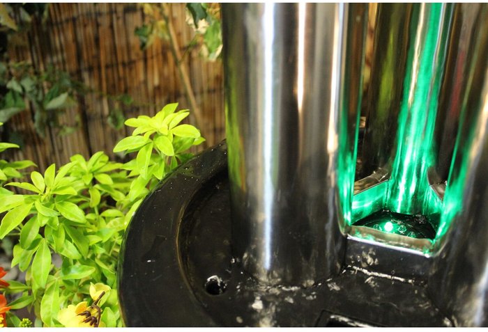 The Range | Tranquility Tranquility 1.37M Stainless Steel Tube Solar Powered Water Feature Tranquility Tranquility 1.37M Stainless Steel Tube Solar Powered Water Feature