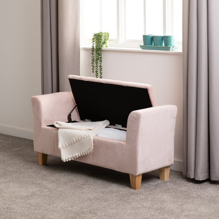 The Range | Seconique Amelia Storage Ottoman - Pink Seconique Amelia Storage Ottoman - Pink