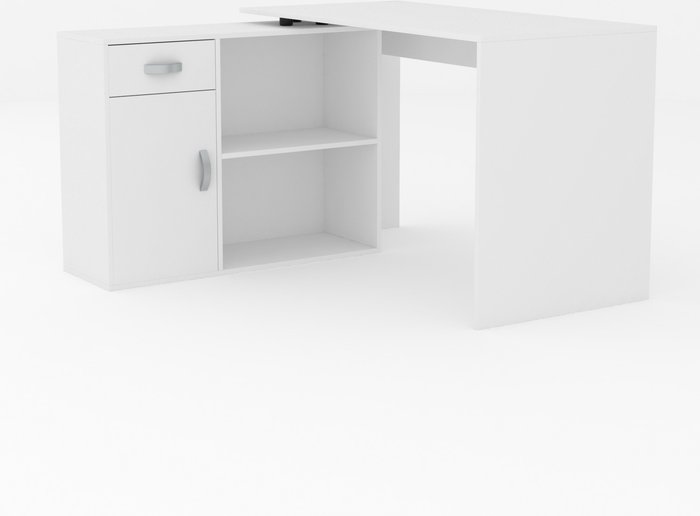 The Range | Longton Adjustable Computer Desk - White Longton Adjustable Computer Desk - White