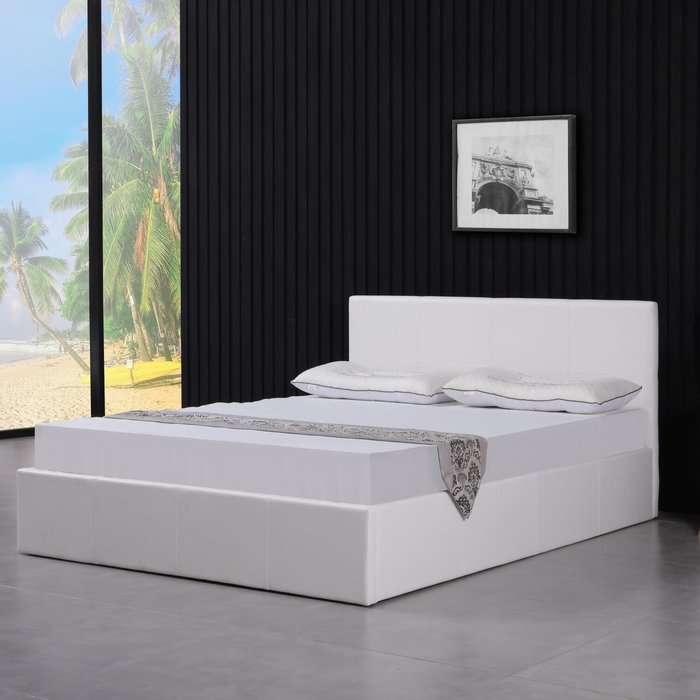 The Range | Kosy Koala White Leather Side Lift Storage Bed - White / 996 Kosy Koala White Leather Side Lift Storage Bed - White / 996