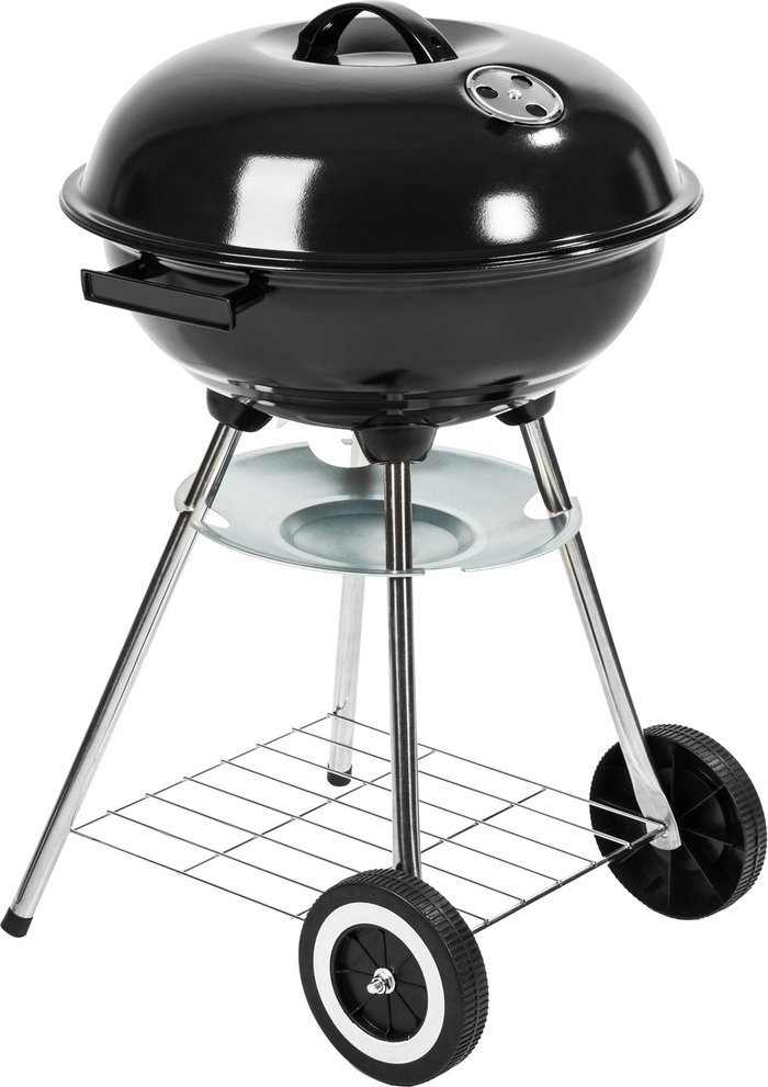 The Range | TECTAKE Tectake BBQ Kettle Grill à 41.5cm Galvanized With Wheels Black TECTAKE Tectake BBQ Kettle Grill à 41.5cm Galvanized With Wheels Black