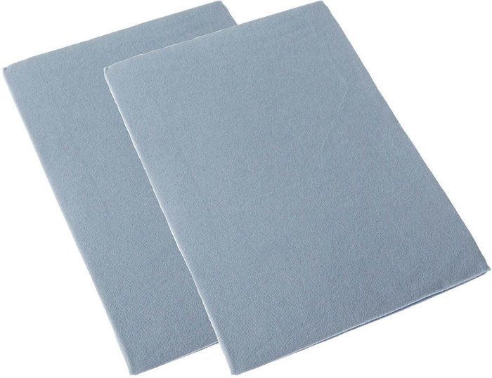 The Range | Homescapes Brushed Cotton Fitted Cot Sheet Pair Cotton, 70 x 140 cm - Blue Homescapes Brushed Cotton Fitted Cot Sheet Pair Cotton, 70 x 140 cm - Blue