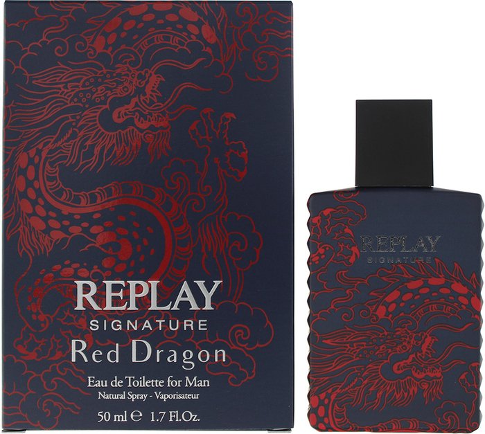 The Range | Replay Replay Signature Red Dragon For Man Eau de Toilette 50ml - Red Replay Replay Signature Red Dragon For Man Eau de Toilette 50ml - Red