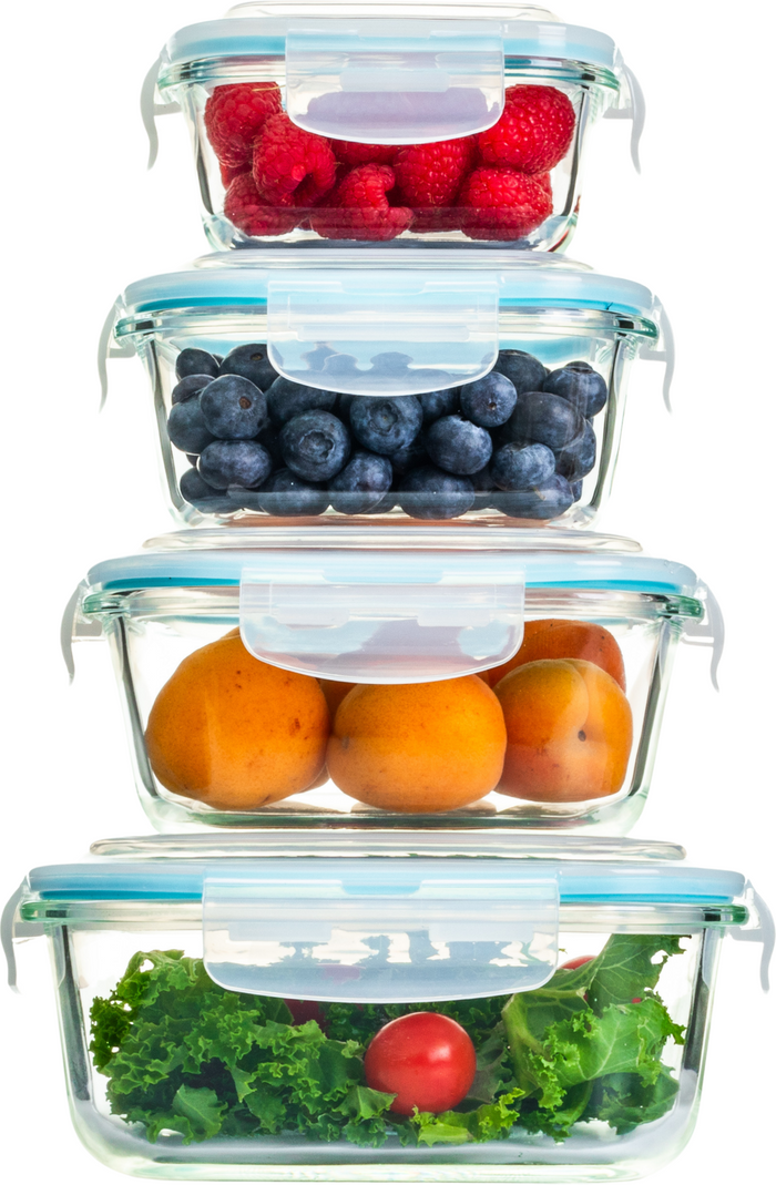 The Range | Homiu Homiu 4 Piece Glass Containers And Lids Homiu Homiu 4 Piece Glass Containers And Lids