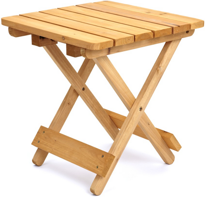 The Range | Trueshopping Folding Wooden Side Table - Brown Trueshopping Folding Wooden Side Table - Brown
