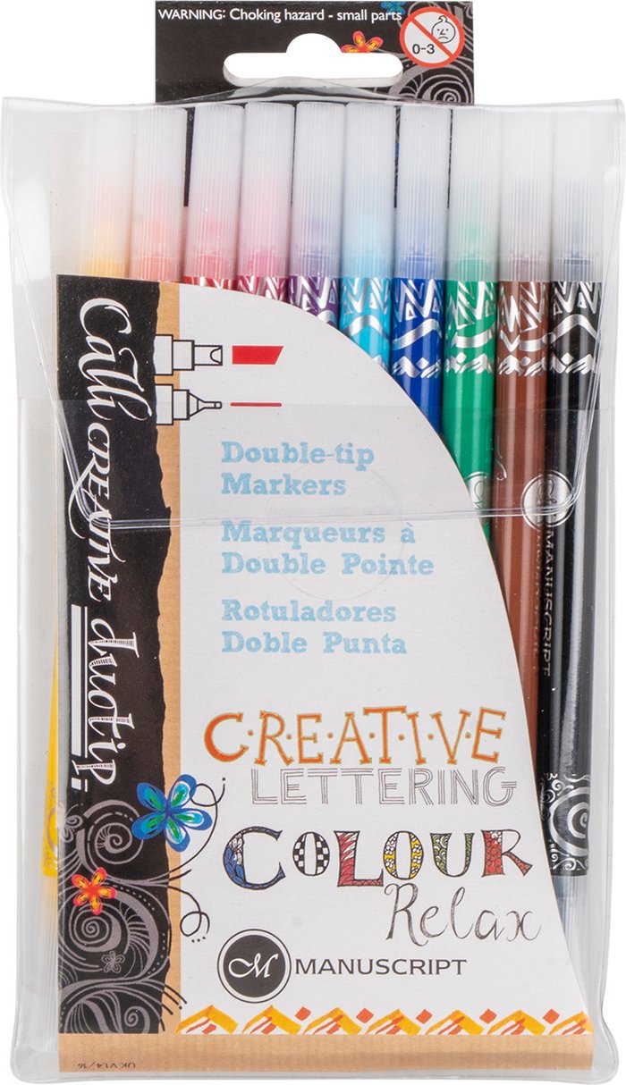 The Range | Manuscript Pack of 10 Manuscript Callicreative Duotip Pens Manuscript Pack of 10 Manuscript Callicreative Duotip Pens