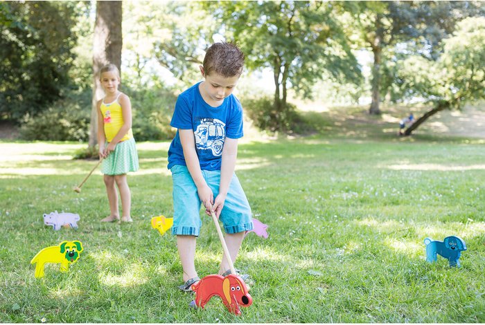 The Range | Buiten Speel Buiten Speel Wooden Croquet Junior - Brown Buiten Speel Buiten Speel Wooden Croquet Junior - Brown