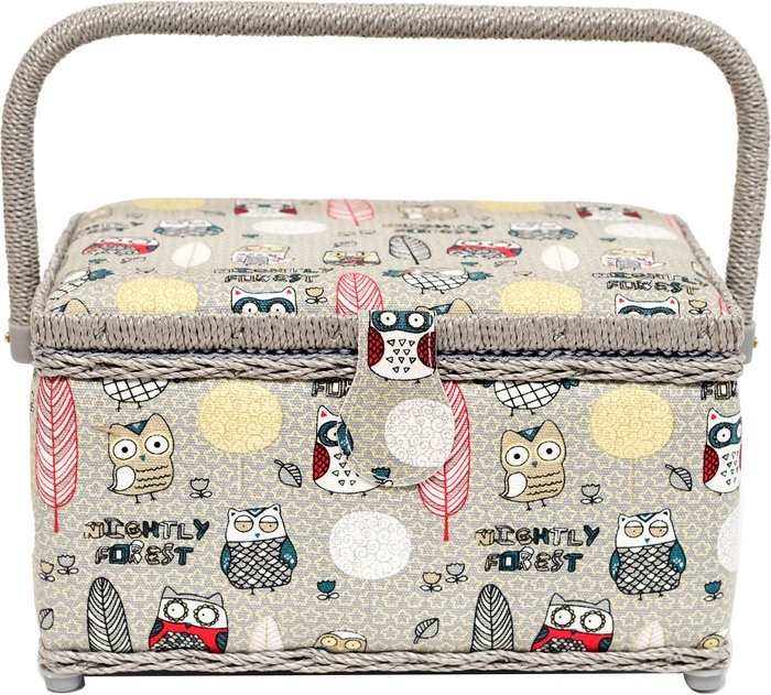 The Range | Korbond Nightly Forest Standard Sewing Basket - Grey Korbond Nightly Forest Standard Sewing Basket - Grey