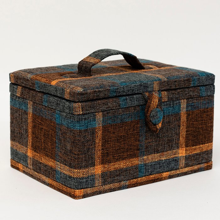 The Range | Korbond Korbond Hamilton Coloured Tartan Regular Sewing Basket Korbond Korbond Hamilton Coloured Tartan Regular Sewing Basket