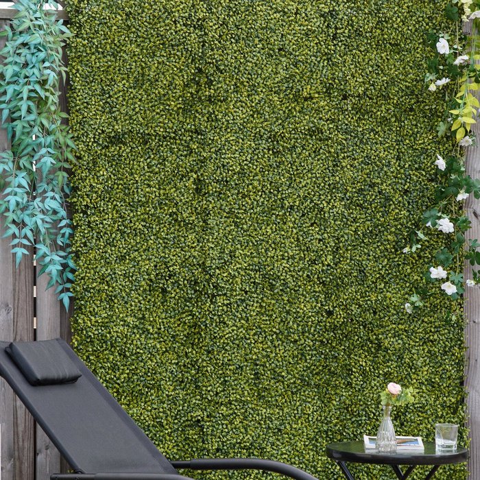 The Range | Outsunny 12PCS Artificial Boxwood Wall Panels 50cm x 50cm - Yellow-green Outsunny 12PCS Artificial Boxwood Wall Panels 50cm x 50cm - Yellow-green