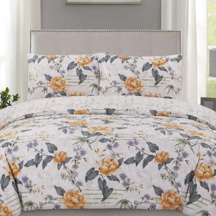 The Range | Vantona Classic Oriental Floral Duvet Cover Set - Multi - White/Multi / Double Vantona Classic Oriental Floral Duvet Cover Set - Multi - White/Multi / Double