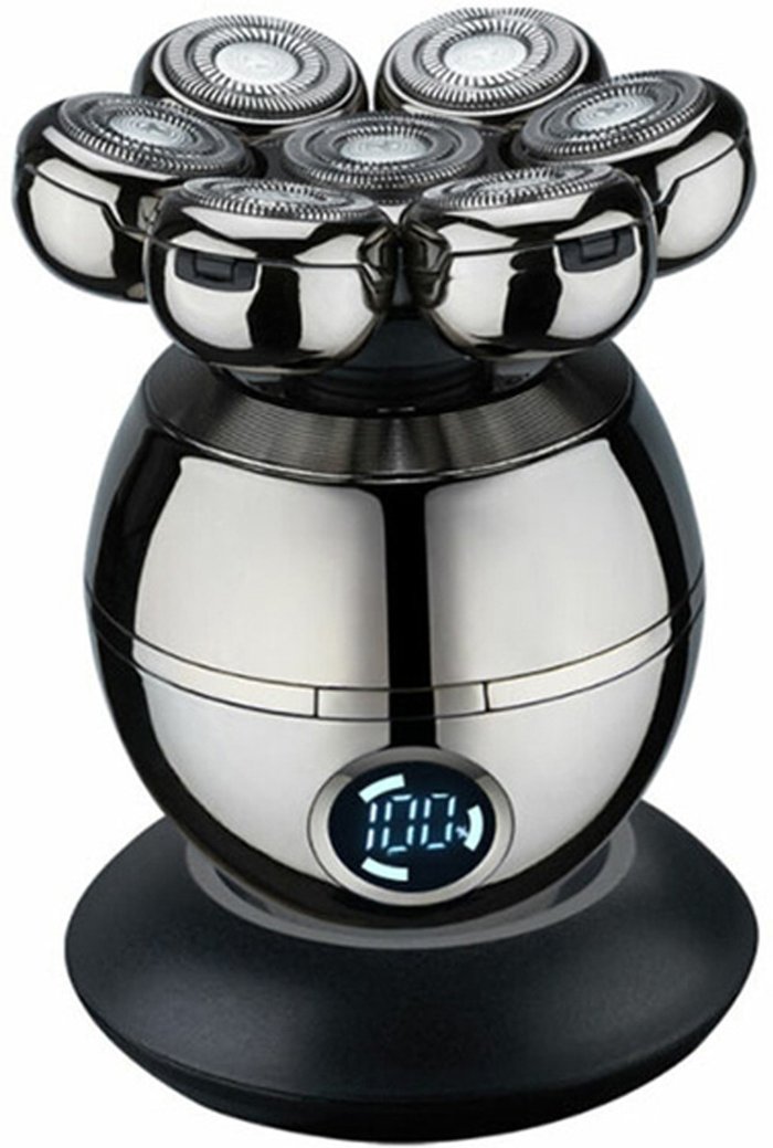 The Range | Seven-Blade Electric Shaver and Nose Trimmer - Silver Seven-Blade Electric Shaver and Nose Trimmer - Silver