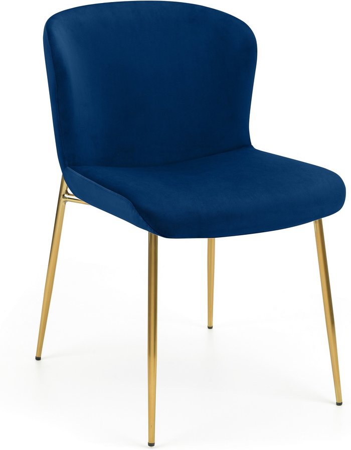 The Range | Julian Bowen Set Of 2 Harper Dining Chairs - Blue - Blue Julian Bowen Set Of 2 Harper Dining Chairs - Blue - Blue