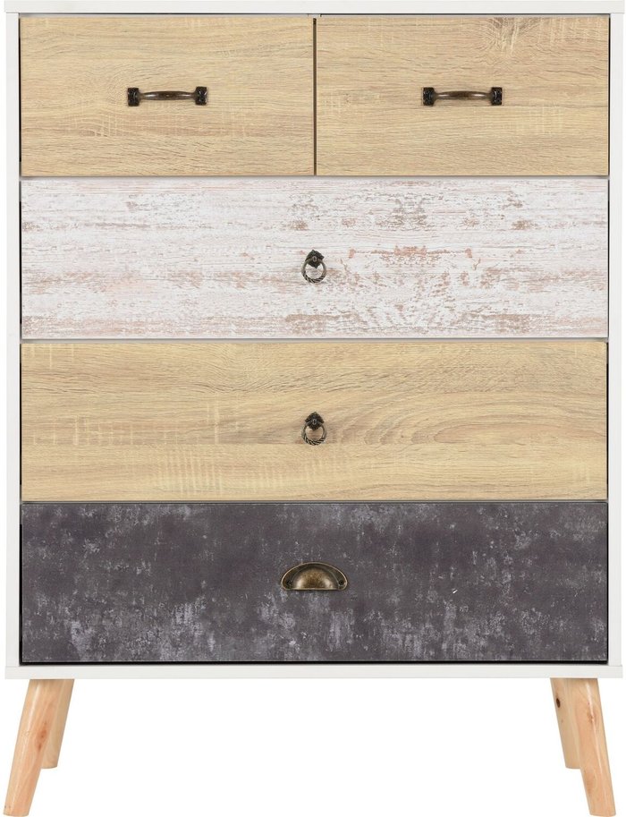 The Range | Seconique Nordic 3 Plus 2 Drawer Chest - White Seconique Nordic 3 Plus 2 Drawer Chest - White