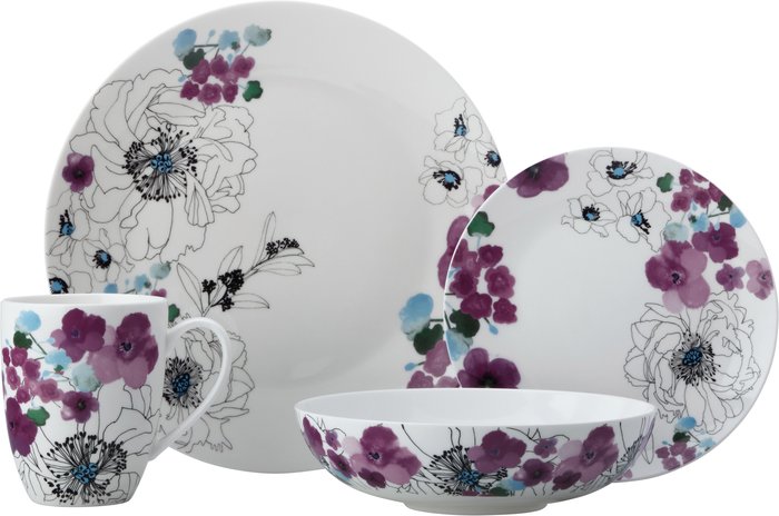 The Range | Maxwell Williams Maxwell Williams Viola Coupe 16 Piece Dinner Set - White Maxwell Williams Maxwell Williams Viola Coupe 16 Piece Dinner Set - White