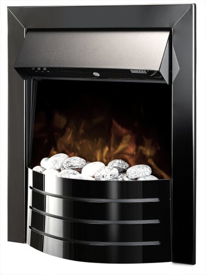 The Range | Adam Adam 2kW Comet Electric Fire in Obsidian Black Adam Adam 2kW Comet Electric Fire in Obsidian Black