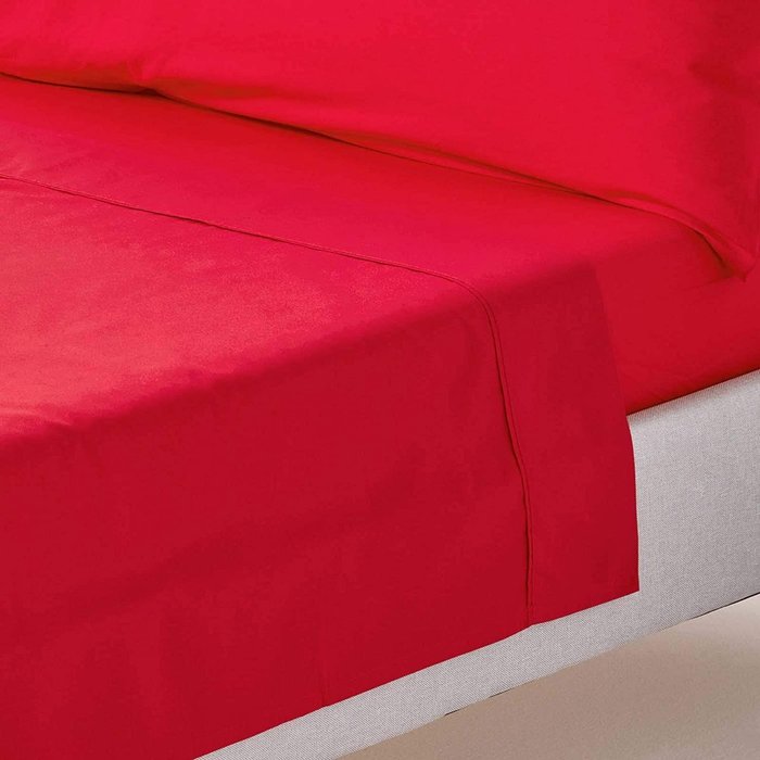 The Range | Homescapes 200 Thread Count Egyptian Cotton Flat Sheet - Red / Superking Homescapes 200 Thread Count Egyptian Cotton Flat Sheet - Red / Superking