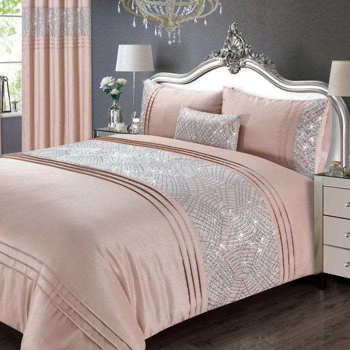 The Range | Rapport Home Charleston Duvet Set - Blush / Single Rapport Home Charleston Duvet Set - Blush / Single