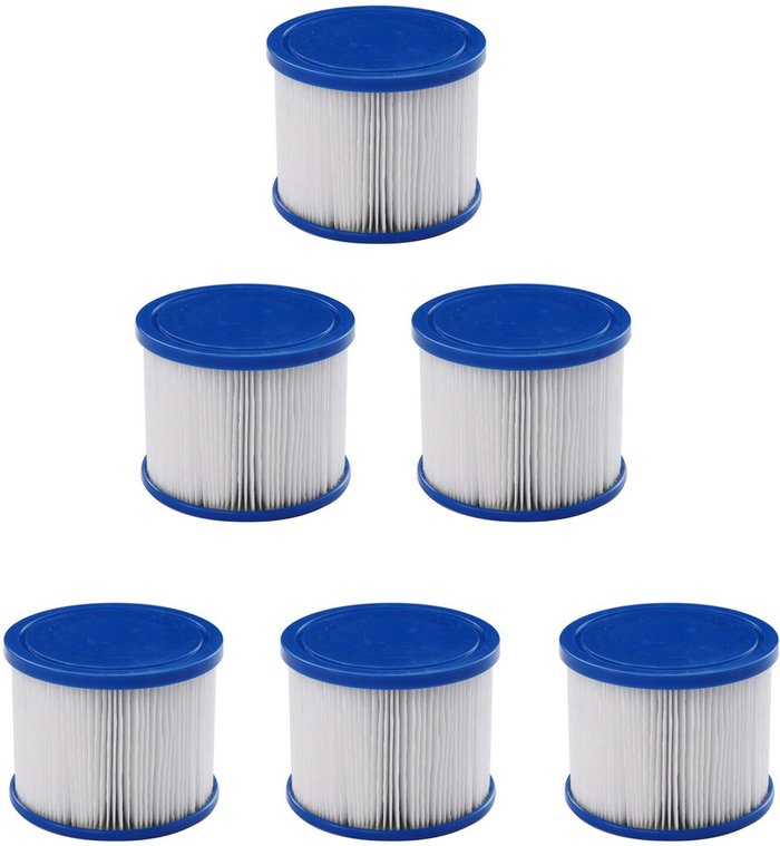 The Range | AREBOS Pack of 6 Pool Filter Cartridges - White AREBOS Pack of 6 Pool Filter Cartridges - White