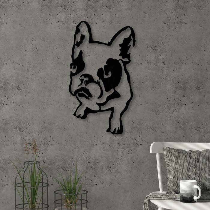 The Range | Decortie Dogo Wall Art Metal Decorative Object - Black - Black Decortie Dogo Wall Art Metal Decorative Object - Black - Black
