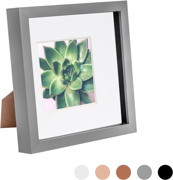 The Range | Nicola Spring 3D Box Photo Frame - 8 x 8 Nicola Spring 3D Box Photo Frame - 8 x 8