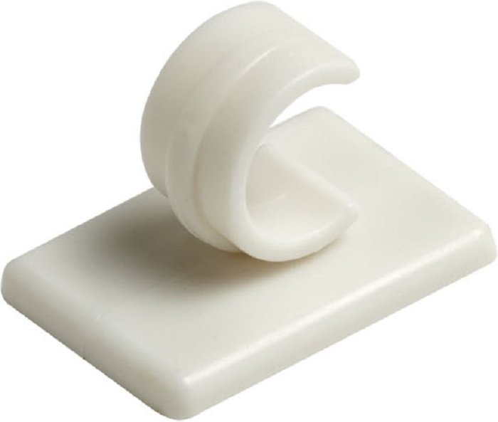 The Range | Stick on Centre for Net Curtain Poles - White Stick on Centre for Net Curtain Poles - White