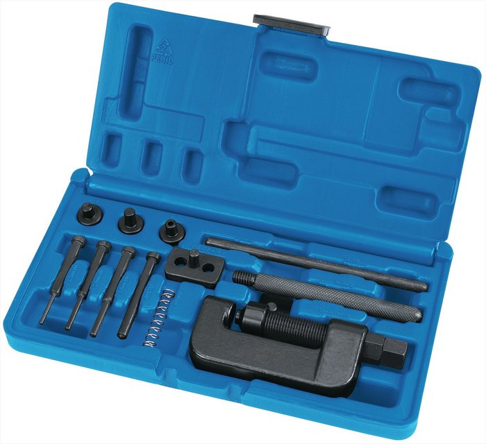 The Range | Draper Draper Expert Motorcycle Chain Splitter and Riveter Kit Draper Draper Expert Motorcycle Chain Splitter and Riveter Kit