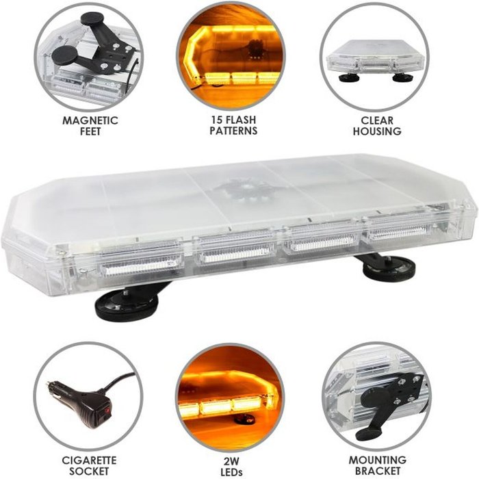 The Range | Monstershop Amber Recovery Light 600mm - White Monstershop Amber Recovery Light 600mm - White