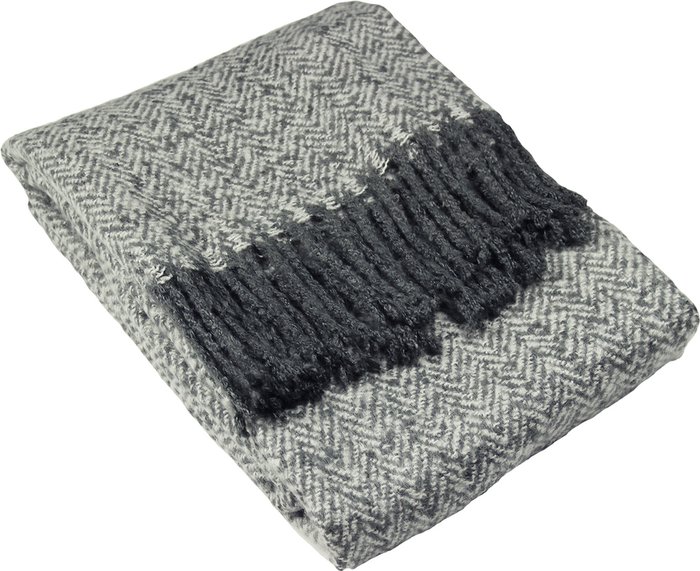 The Range | furn Furn. Weaver Throw Herringbone Design Fringed Edges Acrylic Grey furn Furn. Weaver Throw Herringbone Design Fringed Edges Acrylic Grey