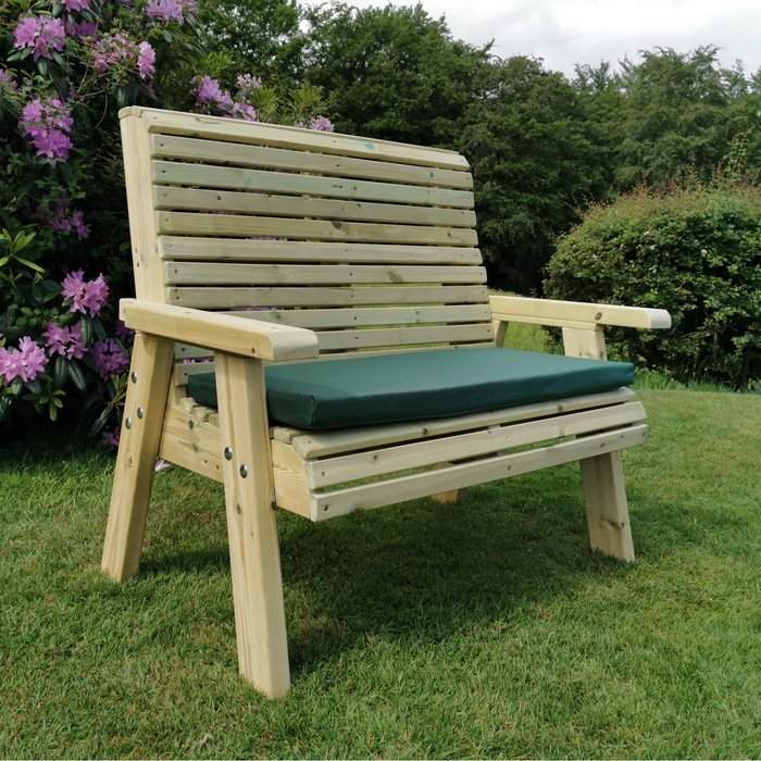 The Range | Churnet Valley Garden Furniture Ergo 2 Seat Bench - Redwood Churnet Valley Garden Furniture Ergo 2 Seat Bench - Redwood
