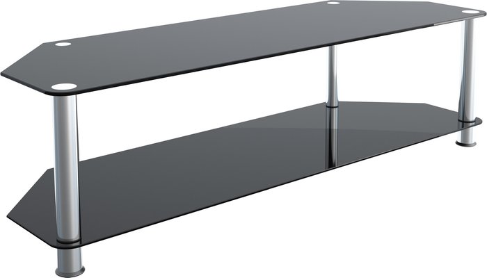 The Range | AVF Glass TV Stand 1.4m - Black AVF Glass TV Stand 1.4m - Black
