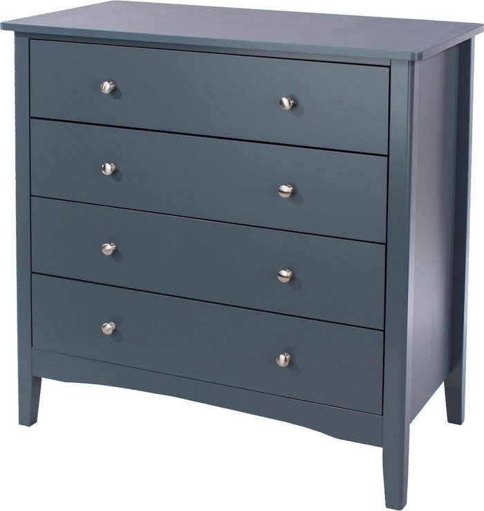 The Range | Core Products Ltd Como 4 Drawer Chest - Midnight blue grey Core Products Ltd Como 4 Drawer Chest - Midnight blue grey