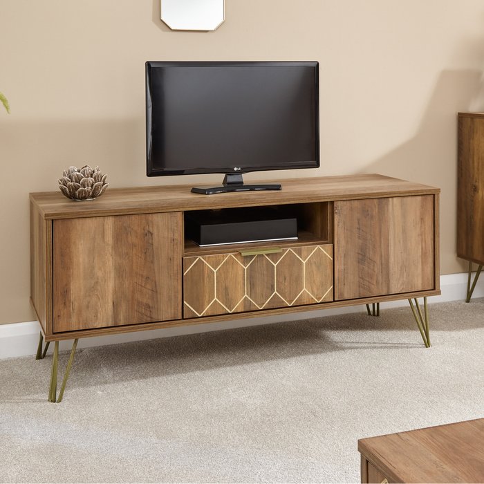 The Range | GFW Orleans 1 Drawer TV Stand - Mango Wood GFW Orleans 1 Drawer TV Stand - Mango Wood