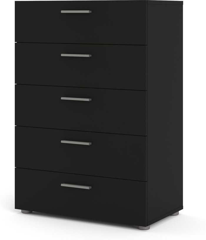 The Range | Furniture To Go Pepe Chest of 5 Drawers - Black Furniture To Go Pepe Chest of 5 Drawers - Black