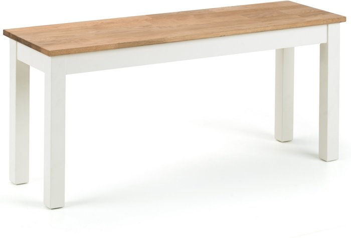 The Range | Julian Bowen Coxmoor Bench - Ivory and Oak - Ivory & Oak Julian Bowen Coxmoor Bench - Ivory and Oak - Ivory & Oak
