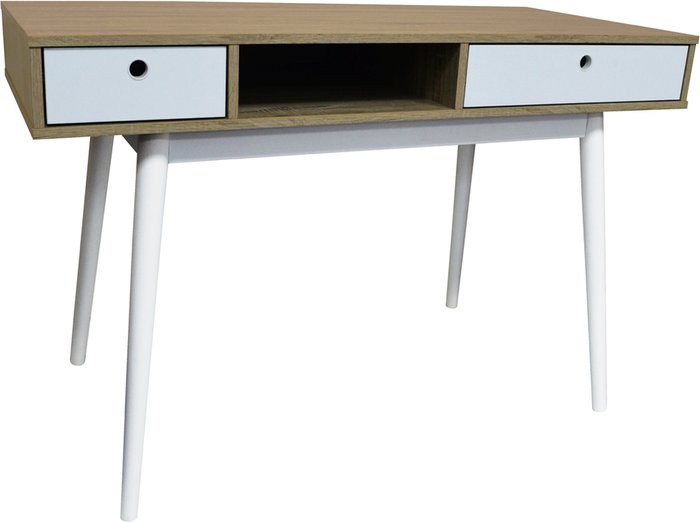 The Range | Techstyle Techstyle Watsons 2 Drawer Office Computer Desk / Oak / White Techstyle Techstyle Watsons 2 Drawer Office Computer Desk / Oak / White