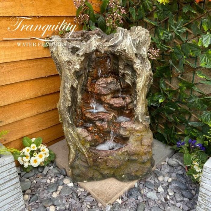 The Range | Tranquility Water Features Compact Glengarry Wood Effect Water Feature - Grey Tranquility Water Features Compact Glengarry Wood Effect Water Feature - Grey