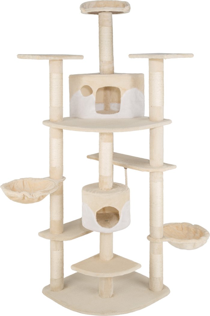 The Range | TECTAKE Tectake Cat Tree Scratching Post Nelly - Cream TECTAKE Tectake Cat Tree Scratching Post Nelly - Cream
