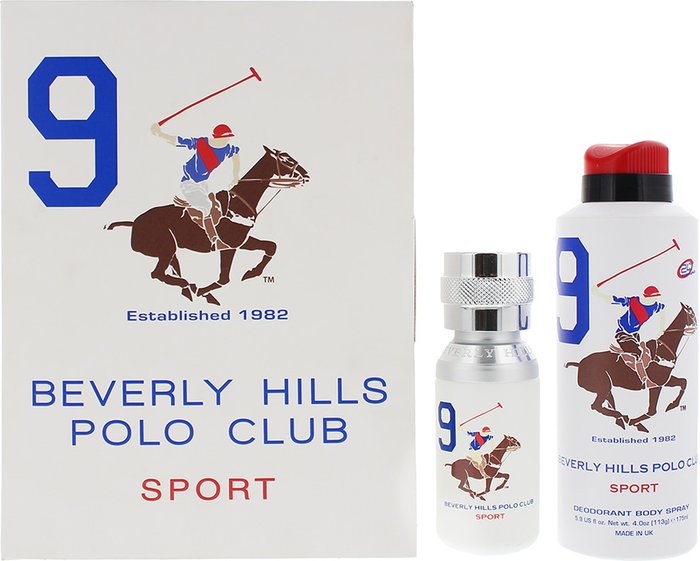 The Range | Beverly Hills Polo Club Beverly Hills Polo Club Sport 9 Eau De Toilette 50ml Gift Set - White Beverly Hills Polo Club Beverly Hills Polo Club Sport 9 Eau De Toilette 50ml Gift Set - White