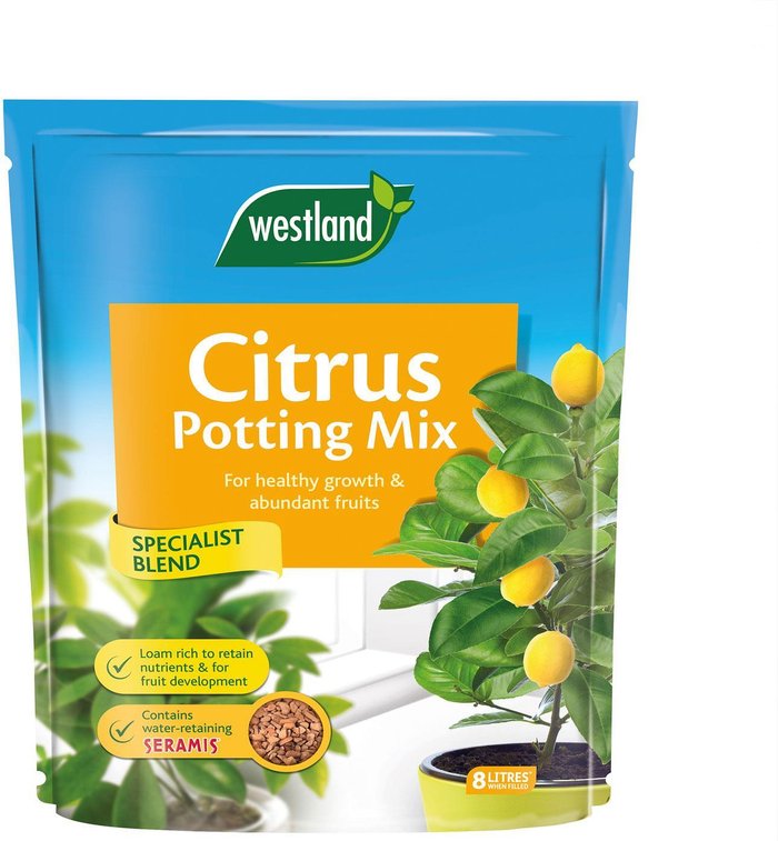 The Range | Westland Westland Citrus Potting Mix Enriched With Seramis Healthy Growth 8L 2.6Kg Westland Westland Citrus Potting Mix Enriched With Seramis Healthy Growth 8L 2.6Kg