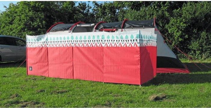 The Range | Olpro Olpro Witley Windbreak With Wooden Poles - Red / 7 Olpro Olpro Witley Windbreak With Wooden Poles - Red / 7